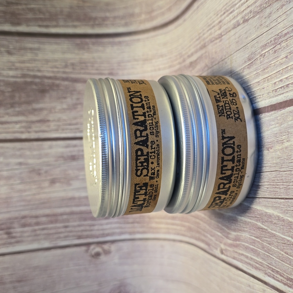 BED HEAD MEN by Tigi MATTE SEPARATION WAX 3oz x2**